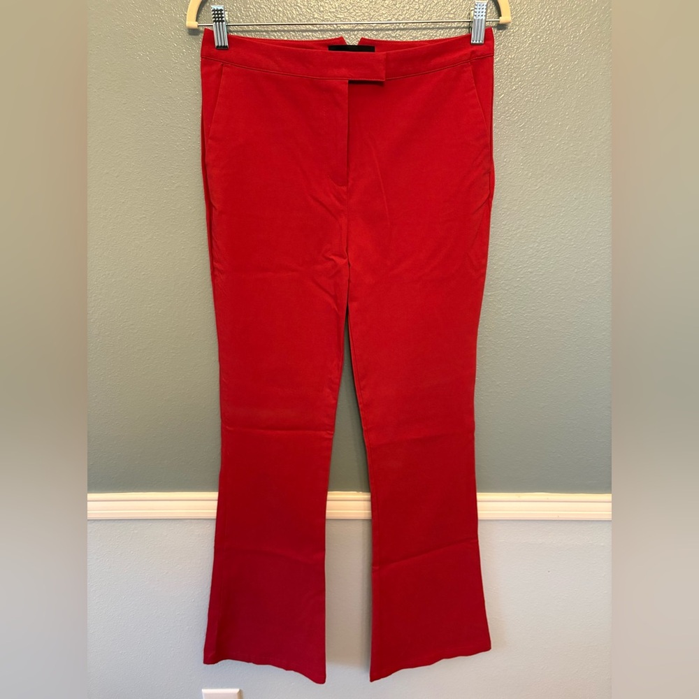 Who What Wear Bold Scarlet Red Trousers Dress pant